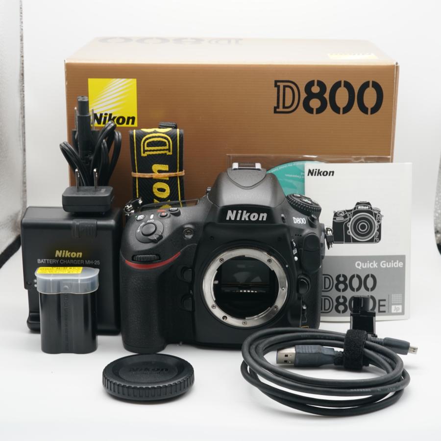 ほぼ新品 ニコン D800 ボディ シャッター回数525回！ : 2024022910 