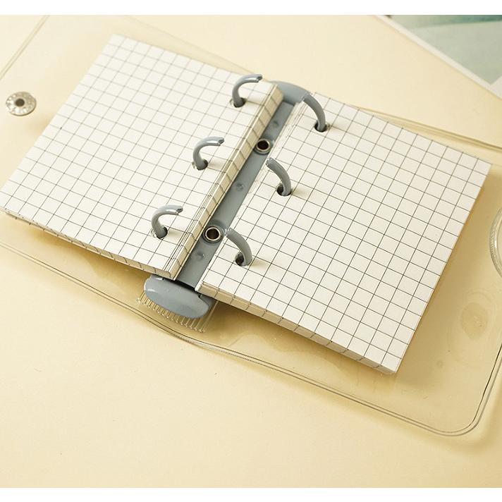 ミニバインダー 3穴 バインダー システム手帳 トレカ チェキ リフィル クリアポケット コレクトブック 韓国雑貨 シール ステッカー