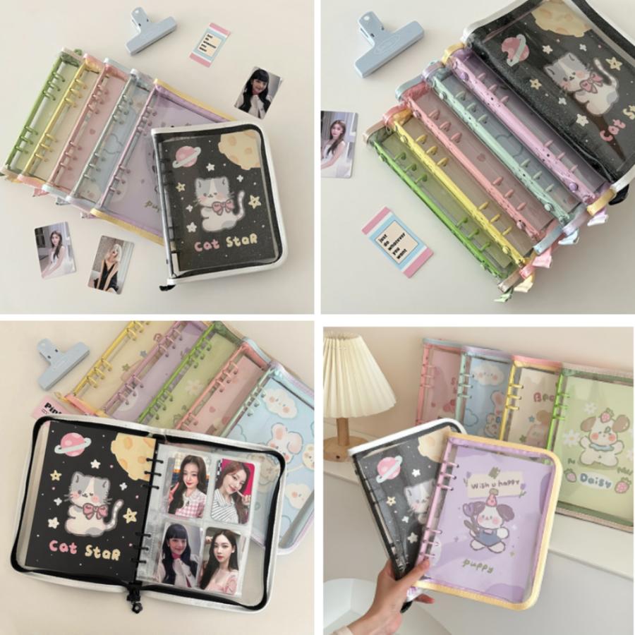 シール バインダー シール帳 コレクトブック A5 6リング 6穴 バ10 熊