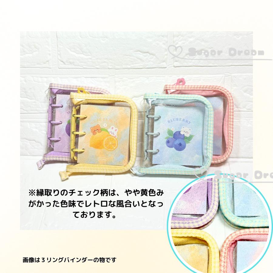 16 バインダー コレクトブック トレカ A5 6リング 6穴 チェック トレカ