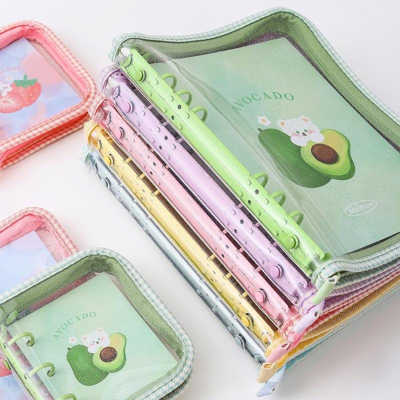 16 バインダー コレクトブック トレカ A5 6リング 6穴 チェック トレカ