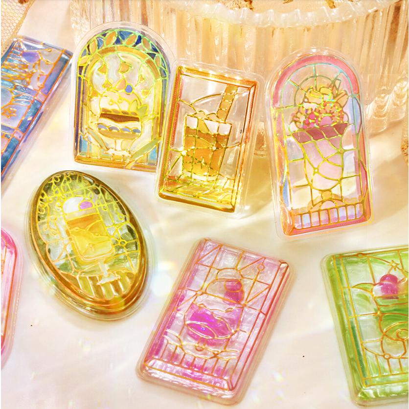 きゅるるんシール vol.2 喫茶アラモード ステンドグラス 雅 クロネコ