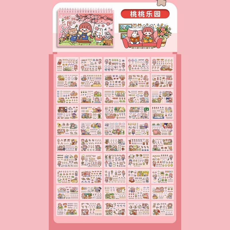 シール ステッカー S62 PET クリア 防水 人物 少女 女の子 シール ステッカー S62 PET クリア 防水 人物 少女 女の子