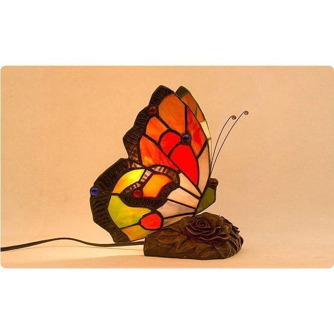 正規取扱店 豪華美品卓上スタンドライトグラスランプ ティファニーランプ テーブルランプ ヴィンテージ 照明 かわいい蝶の形 祝いプレゼント ギフト 贈り物 宅送 Copyme Io