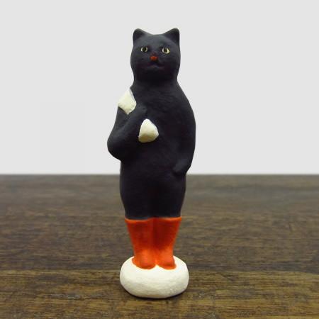 倉敷意匠計画室 下川原焼のにしおゆき人形（長靴をはいた猫） 猫グッズ