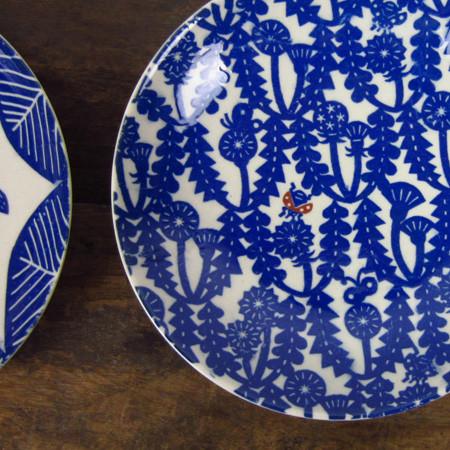 倉敷意匠計画室 KATAKATA(カタカタ) 印判手七寸皿 中皿 おしゃれ