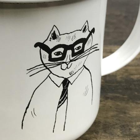 倉敷意匠計画室 トラネコボンボン ほうろうマグカップ 猫グッズ 倉敷意匠計画室 トラネコボンボン ほうろうマグカップ 猫グッズ