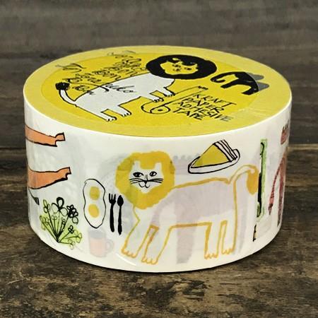 倉敷意匠計画室 トラネコボンボン クラフト粘着テープ （Africa