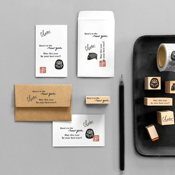 未使用 霹靂布袋戯 スタンプ メモ帳セット 判子 はんこ スタンプ 手帳用 KNOOPWORKS（クノープワークス）だるま スタンプ