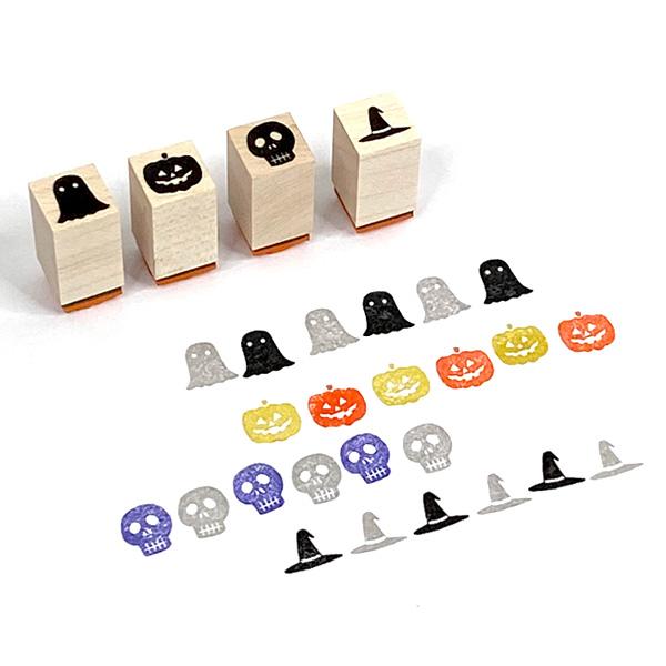 スタンプ 手帳用 ミニスタンプ ガイコツ ハロウィン 骸骨 ドクロ