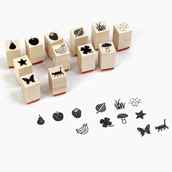 スタンプ 手帳用 ミニスタンプ 黒猫 猫グッズ 動物スタンプ ゴム印