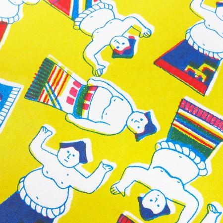 夜長堂 レトロペーパー お相撲さん 相撲 グッズ 昭和レトロ 雑貨 文具