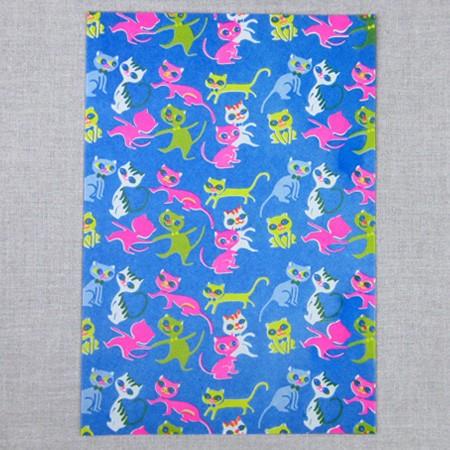 夜長堂 レトロペーパー ランデヴー 包装紙 猫グッズ 柄 雑貨