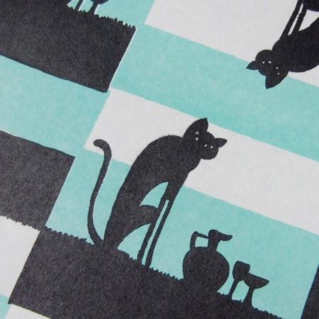 夜長堂 レトロペーパー 夜猫 猫グッズ 柄 雑貨 プレゼント おしゃれ