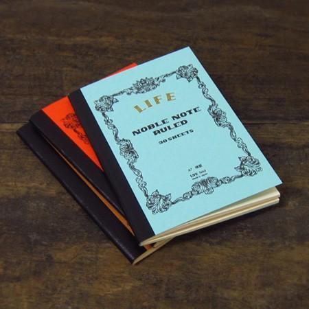 ライフ（LIFE） ノーブルノート ミニ A7 5mm方眼 6mm横罫 無地 ミニ