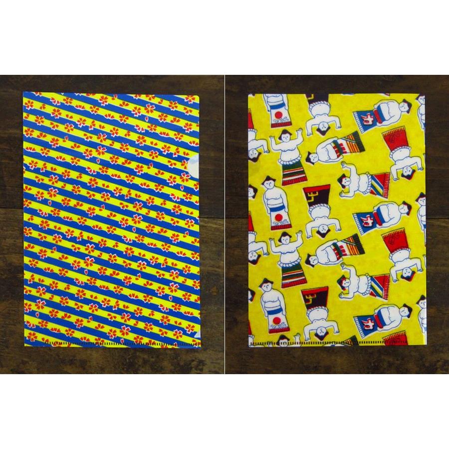 夜長堂 クリアファイル（お相撲さん） A5 相撲 グッズ おしゃれ コピー