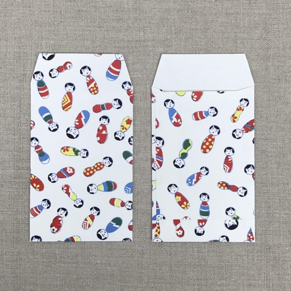 夜長堂 ポチ袋 5枚入り ぽち袋 お年玉袋 相撲 グッズ : オリーブ