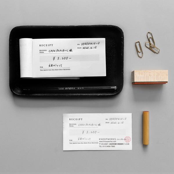 KNOOPWORKS（クノープワークス） RECEIPT（英・複写）ヨコ 英語 控え