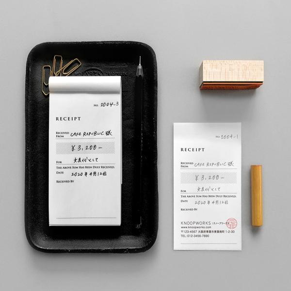 KNOOPWORKS（クノープワークス） RECEIPT（英・複写）タテ 英語 控え