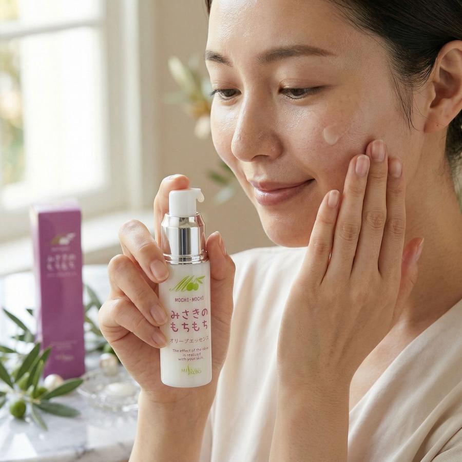 岬工房 オリーブエッセンスみさきのもちもち 40ml 美容オイル バージン