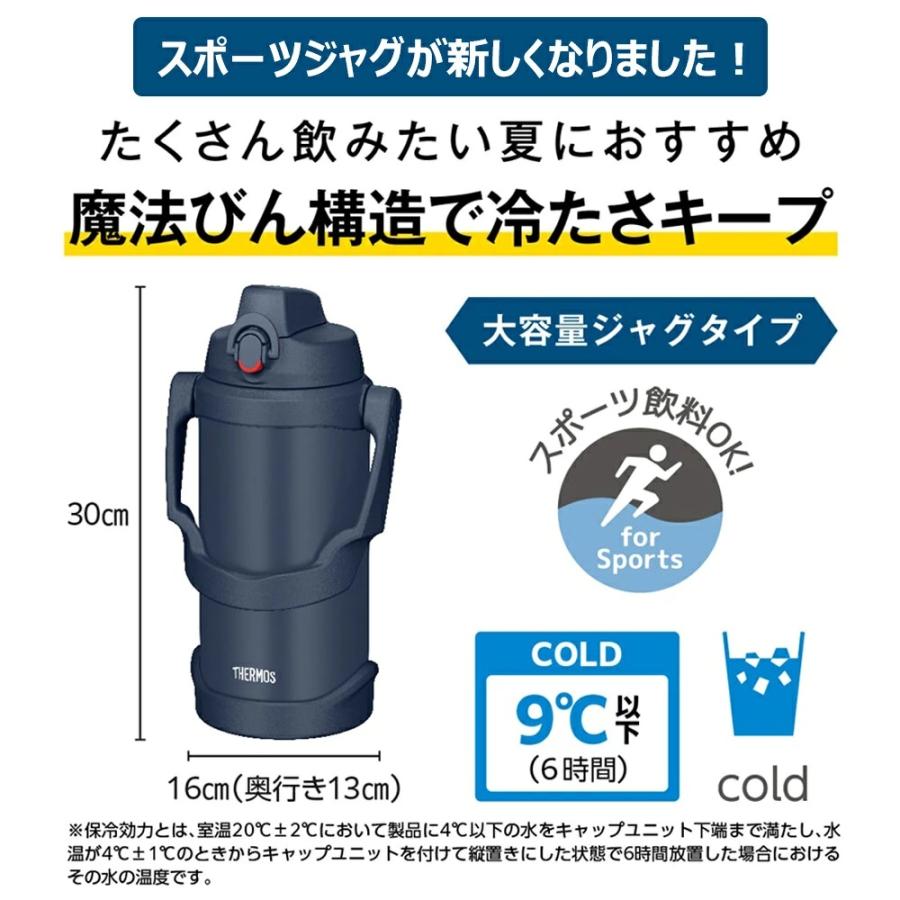 THERMOS（サーモス） 名入れ スポーツジャグ 水筒 2リットル 2.5