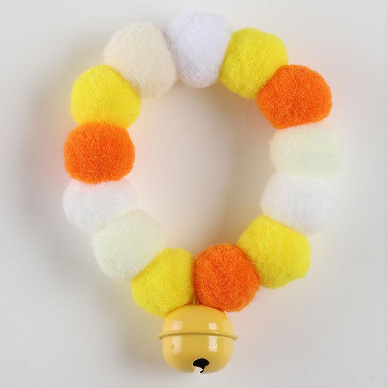 ペット首輪 猫首輪 犬首輪 首輪 ポンポン首輪 犬猫兼用 ハーネス リード 首輪 送料無料 500円 P35 Lingdang Hami Pet 通販 Yahoo ショッピング