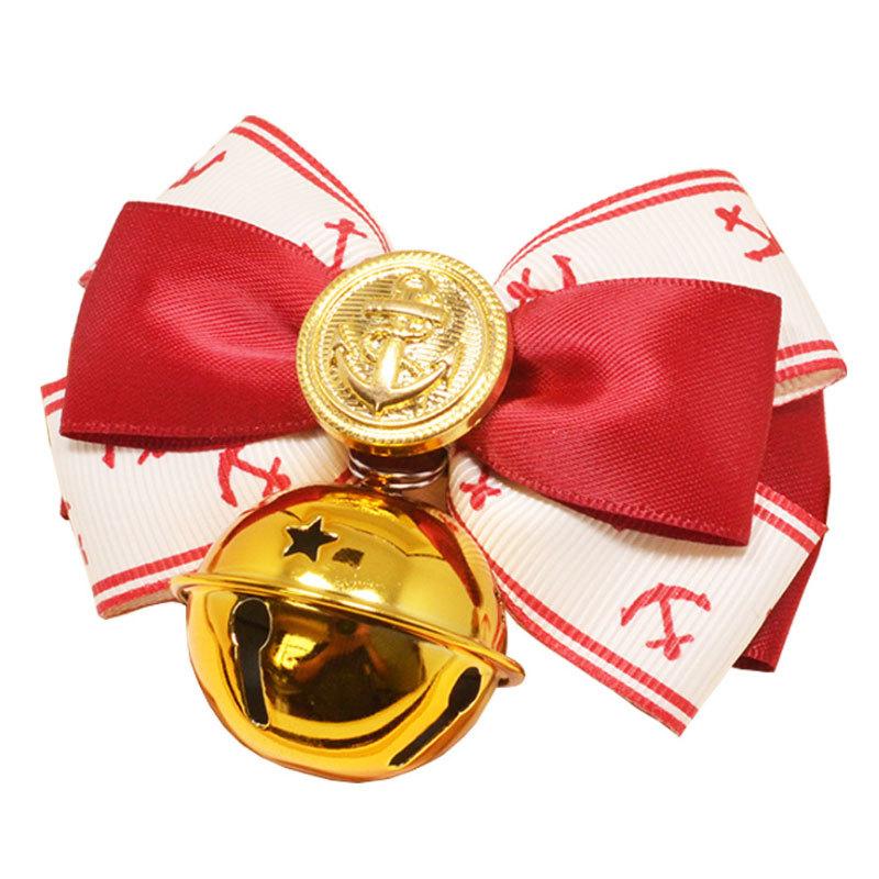 HAMI PET ペット首輪 チョーカー リボン 鈴付き 英国スタイル