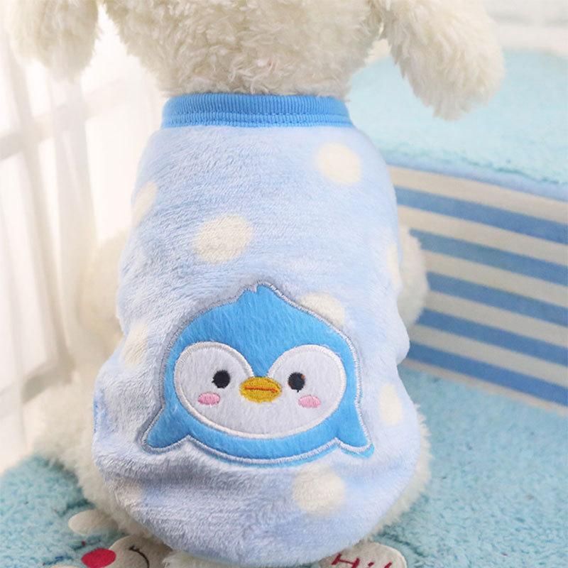 犬服 ドッグウェア 暖か フリース ペット服 防寒 レインボー ハート 