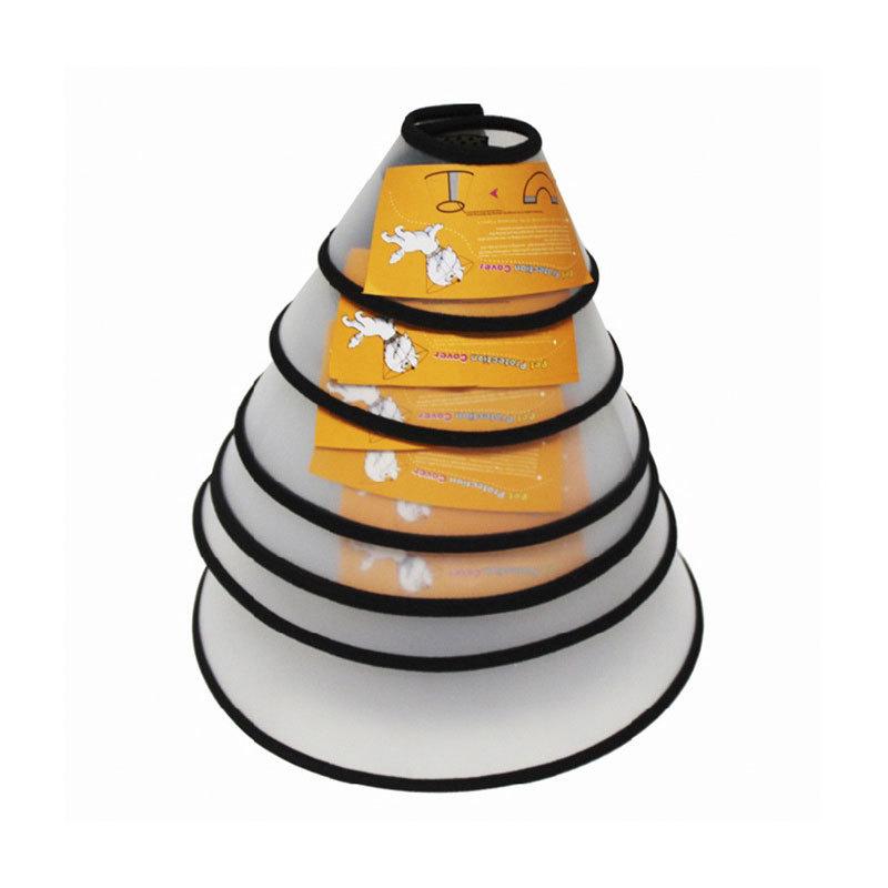 HAMI PET エリザベスカラー 犬 猫 保護首輪 透明 軽量 術後 傷口保護