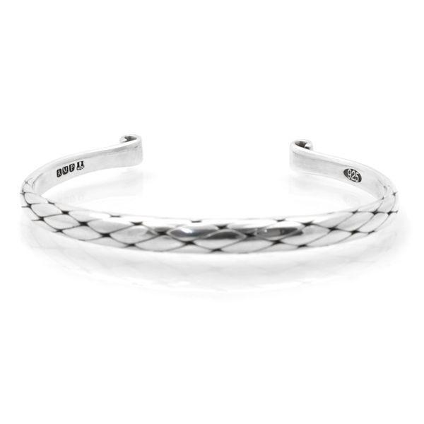 amp japan/アンプジャパン バングル シルバー925 編み込み スネーク