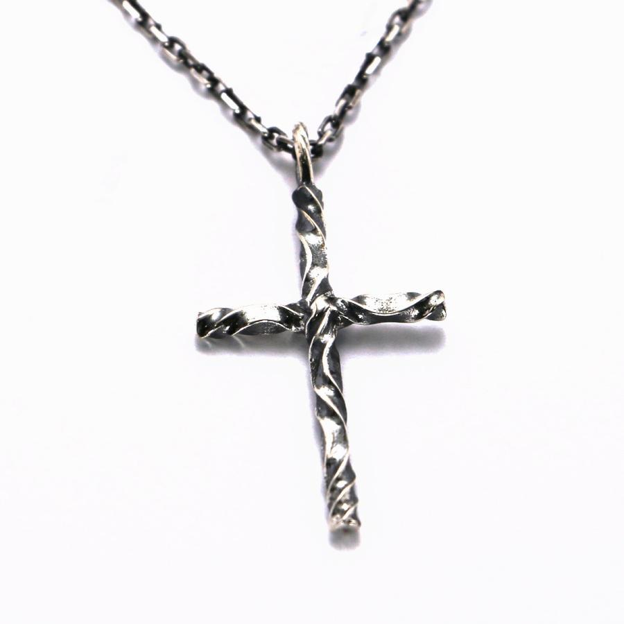 あすつく amp japan/アンプジャパン 「Twist & Shout」ツイスト クロス ネックレス 炎 フレイム HQJK-100