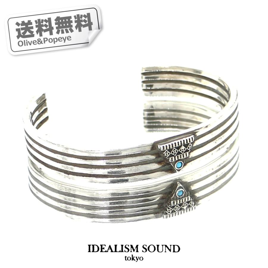 保存版 あすつく Idealism Sound イデアリズム サウンド スリーライン シルバー バングル ターコイズ 重厚 Idea 人気が高い Secretoftheislands Com