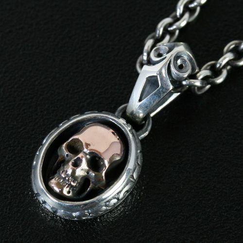 Magische Vissen/マジェスフィッセン K10コーティング スカルモチーフ ペンダント OZP-019-PG