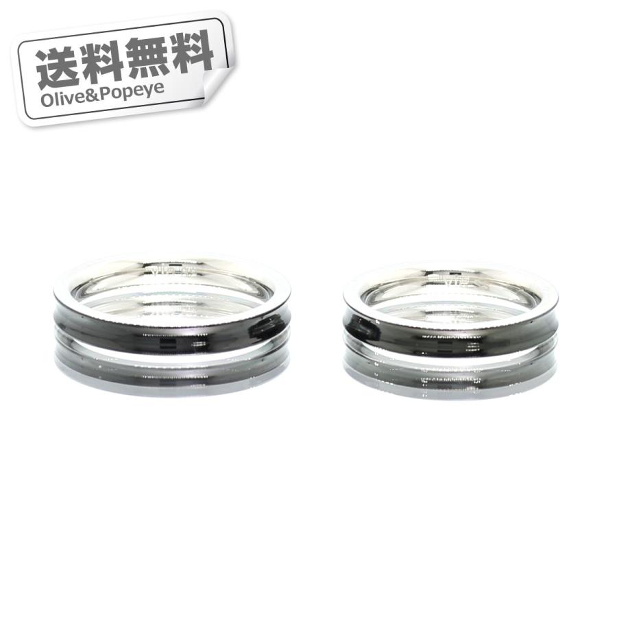 Vie ヴィー シンプル ステンレス ペアリング ブラック アレルギーフリー クール かっこいい メンズ レディース 逆甲丸 R1198bk Pair R1198bk Pair Olive Popeye 土日祝日出荷ok 通販 Yahoo ショッピング