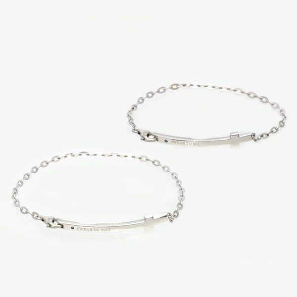 close to me/クローストゥーミー 「Join The Cross」チェーンペアブレス/ブルーダイヤ SBR13-041-042