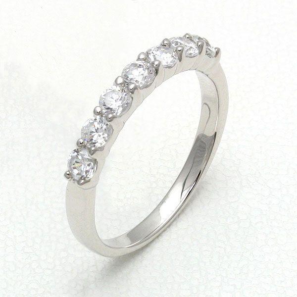 Cheri -close to me-/シェリ スーパーCZ ハーフエタニティ リング/シルバー925　SR37-001