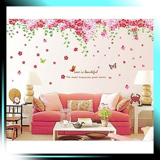 ウォールステッカー 花 蝶 仕上 237 X 92 シール 壁紙 インテリア ステッカー リビング Rsg6lfqqt9 家具 インテリア Tdsc Sn