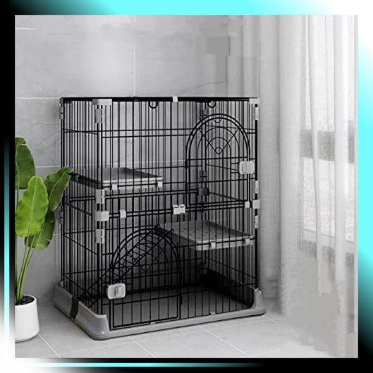 安い通販サイト ブラック Dc 2 2 キャットランドケージ 猫ケージ 大型 折りたた 値下げ販売中 Ssl Daikyogo Or Jp