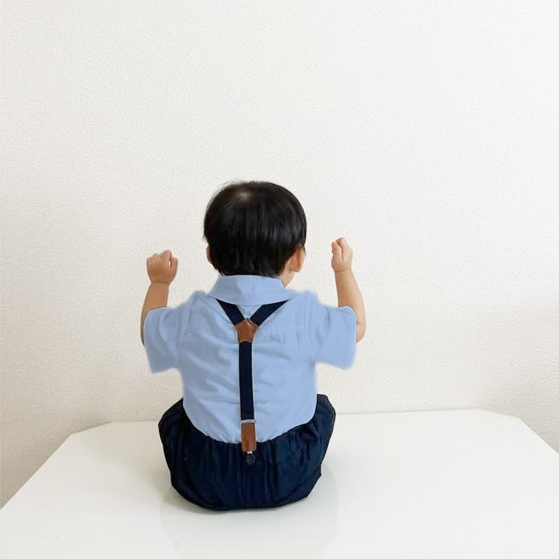 男の子 フォーマル キッズ ベビー サスペンダー 半袖 子供 セットアップ 夏 男児 結婚式 ピアノ発表会 おしゃれ お食い初め |  | 06