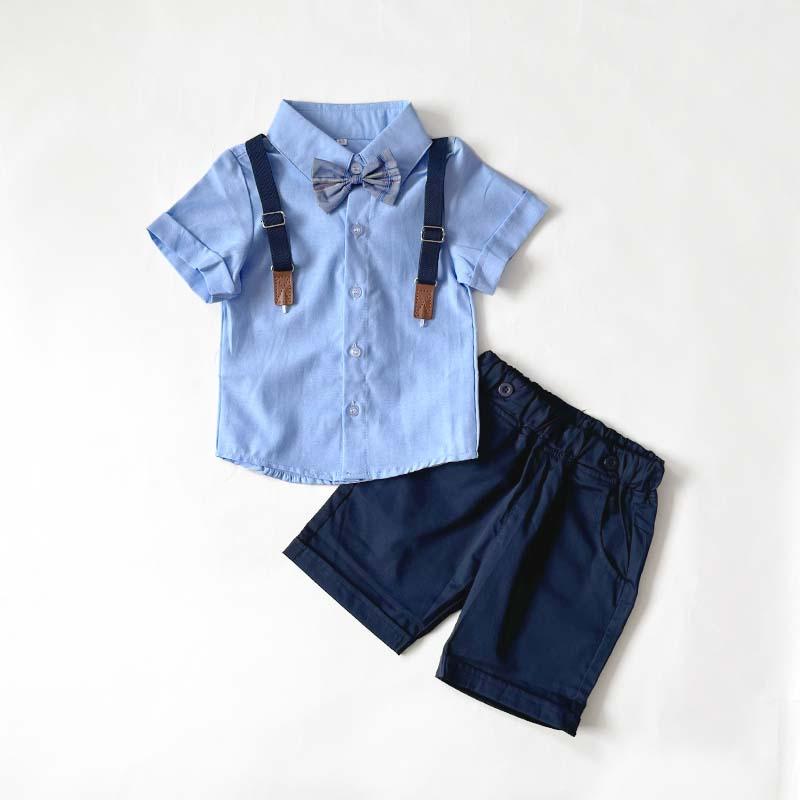 男の子 フォーマル キッズ ベビー サスペンダー 半袖 子供 セットアップ 夏 男児 結婚式 ピアノ発表会 おしゃれ お食い初め |  | 13