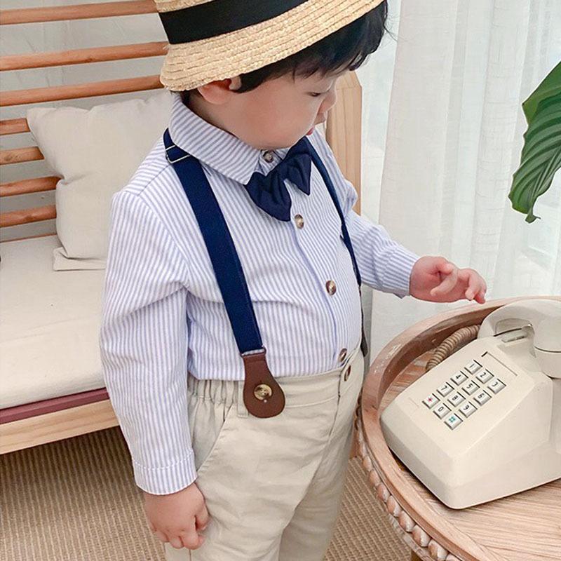 男の子 フォーマル スーツ ベビー キッズ サスペンダー 長袖 韓国子供