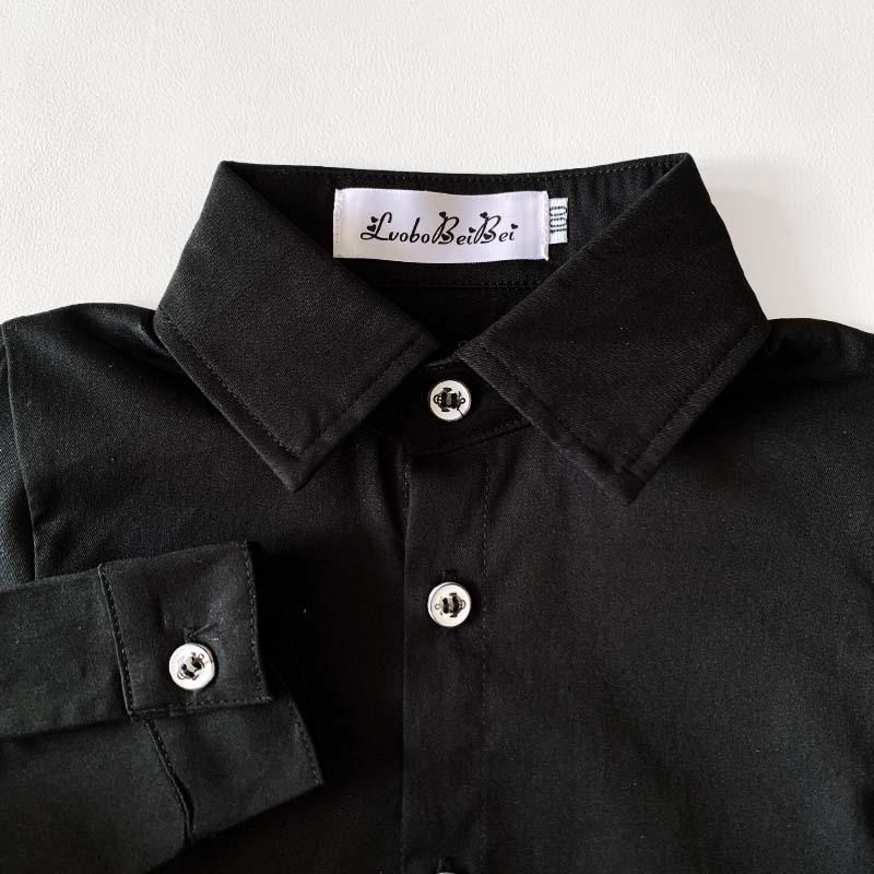 フォーマル シャツ キッズ 子ども 子供 男の子 ジュニア ワイシャツ 黒 ブラック 長袖 ブラウス おしゃれ スリム |  | 05