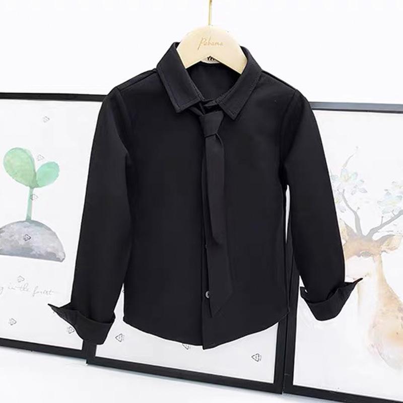 フォーマル シャツ キッズ 子ども 子供 男の子 ジュニア ワイシャツ 黒 ブラック 長袖 ブラウス おしゃれ スリム |  | 07