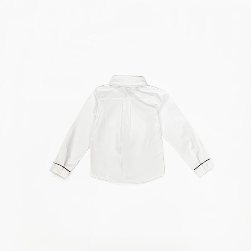 キッズ 男の子 フォーマルシャツ 長袖 ジュニア ワイシャツ 白