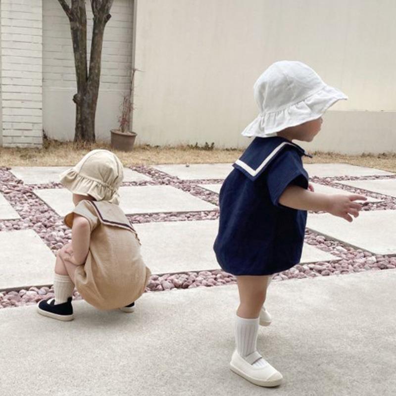 【極美品】べべ bebe マリン風 半袖ロンパース 70 双子 夏服 セーラー 極美品】べべ bebe マリン風 半袖ロンパース 70 双子 夏服