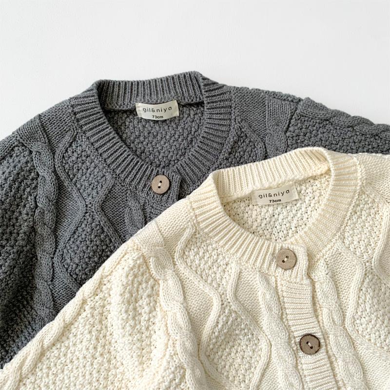 韓国 ベビー服 ニット セットアップ 男の子 女の子 新生児 ケーブルニット 上下 秋 冬 おしゃれ 70 赤ちゃん カーディガン |  | 14