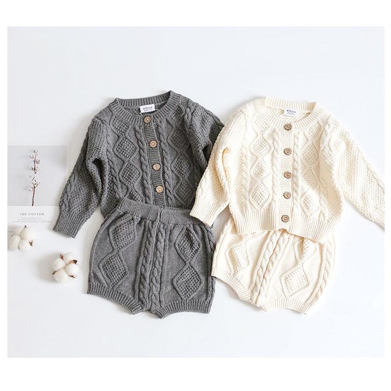 韓国 ベビー服 ニット セットアップ 男の子 女の子 新生児 ケーブルニット 上下 秋 冬 おしゃれ 70 赤ちゃん カーディガン |  | 19