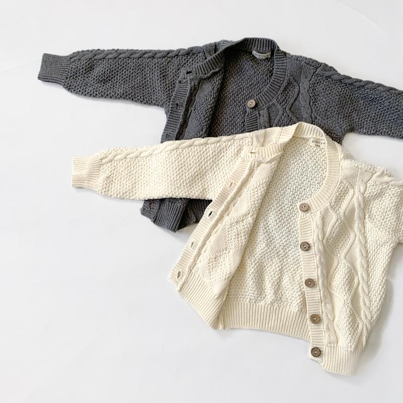 韓国 ベビー服 ニット セットアップ 男の子 女の子 新生児 ケーブルニット 上下 秋 冬 おしゃれ 70 赤ちゃん カーディガン |  | 09