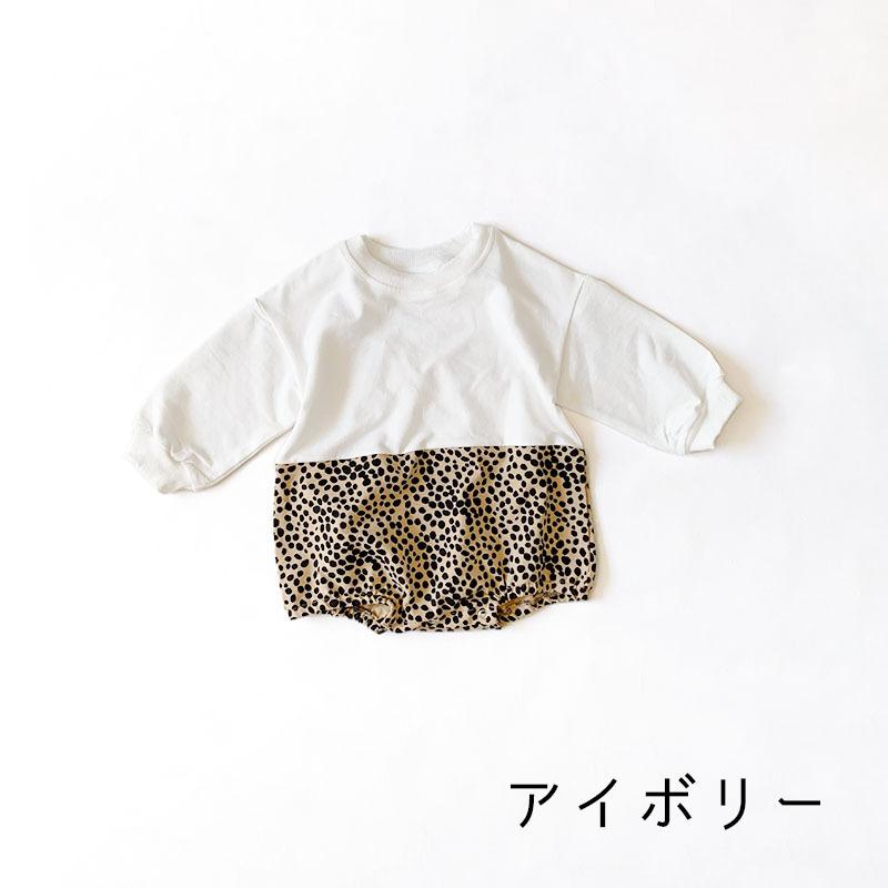 男の子 女の子 ベビー 切り替え 子供服 アニマル柄 ダルメシアン