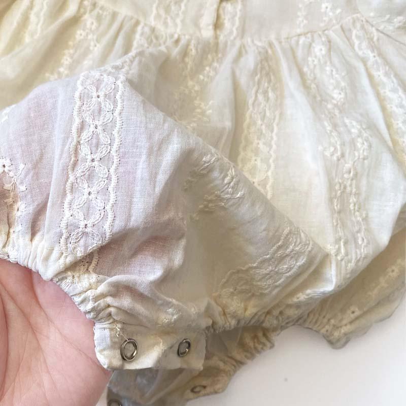 ベビー服 女の子 新生児 おしゃれ 秋 春  ロンパース 長袖 韓国 海外 刺繍 花柄 セレモニー 出産祝い ギフト プレゼント 孫 |  | 21